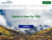 Tablet Screenshot of alpineent.com